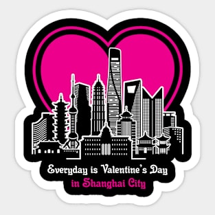 Valentine's Day in Shanghai City Sticker